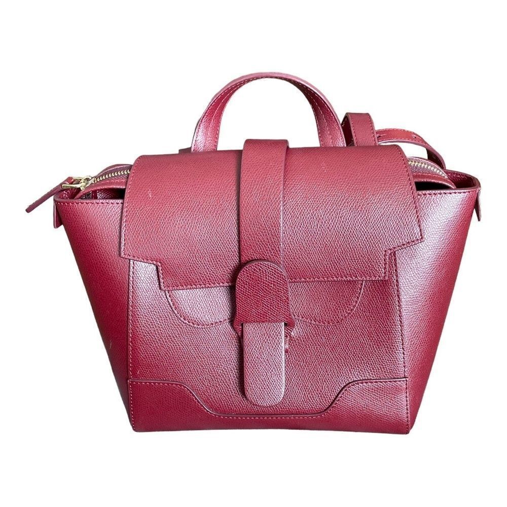 Senreve Mini Maestra Bag Chianti Leather Tote Backpack Crossbody Satchel Red